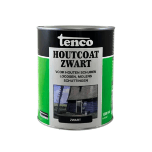 Tenco houtcoat zwart